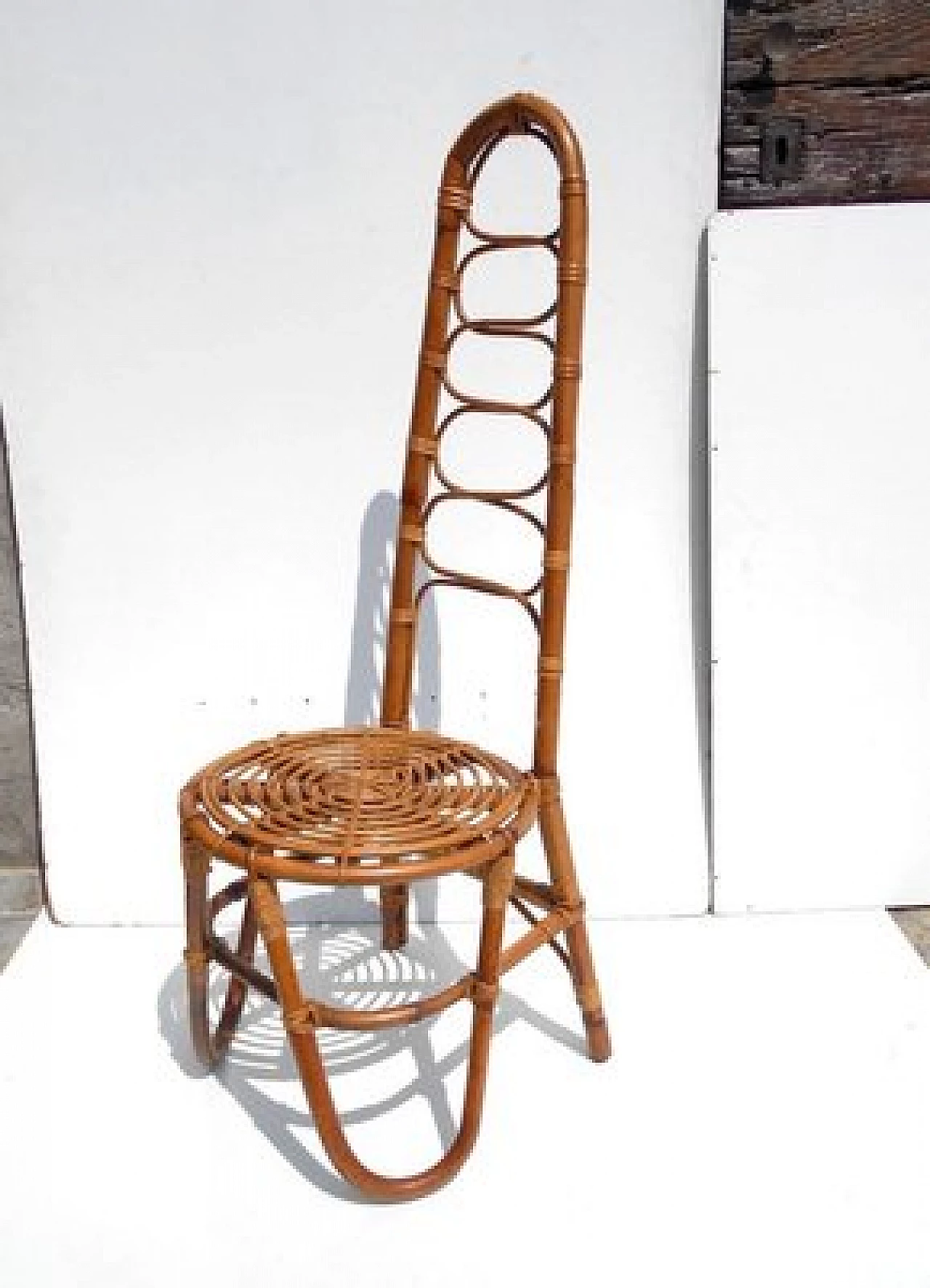 Pair of rattan chairs in the style of Dirk van Sliedregt, 1950s 2