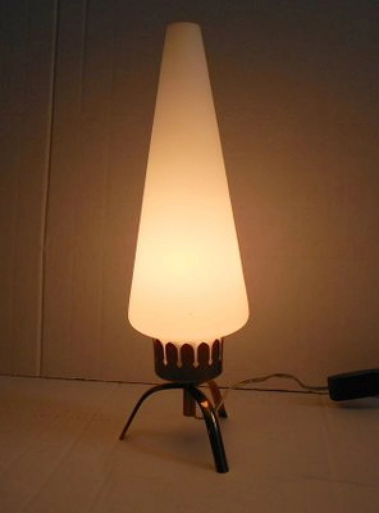 Coppia di lampade da tavolo di Angelo Lelli per Arredoluce, anni '50 5