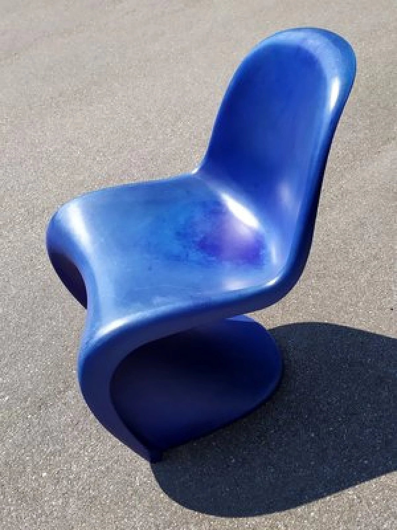 Sedia blu di Verner Panton per Vitra, 1967 2