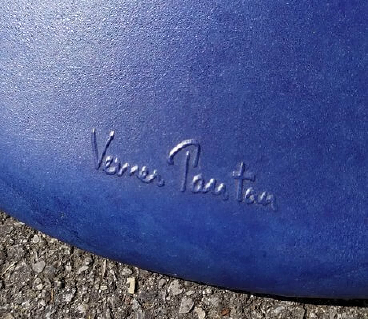Sedia blu di Verner Panton per Vitra, 1967 4