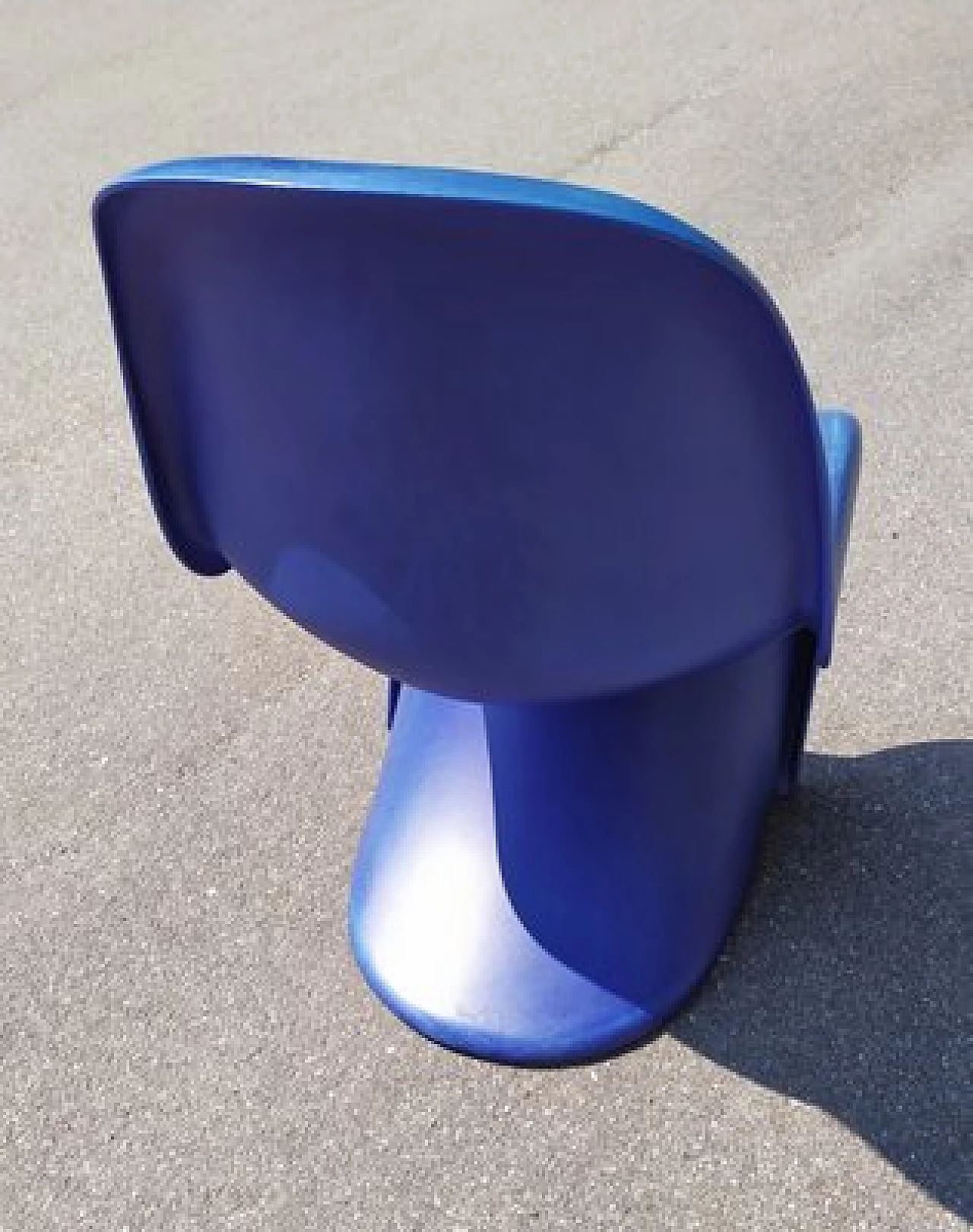 Sedia blu di Verner Panton per Vitra, 1967 5