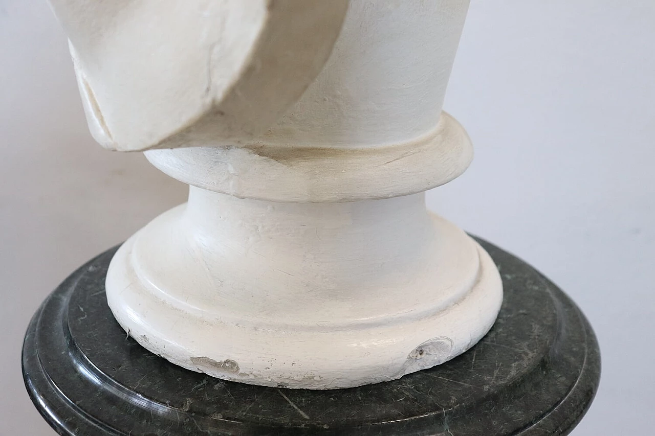 Busto in gesso di Apollo in stile Neoclassico, anni '40 7