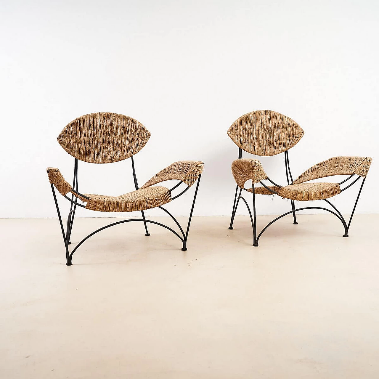 Pair of Banana Chairs armchairs by Tom Dixon, 1980s 6