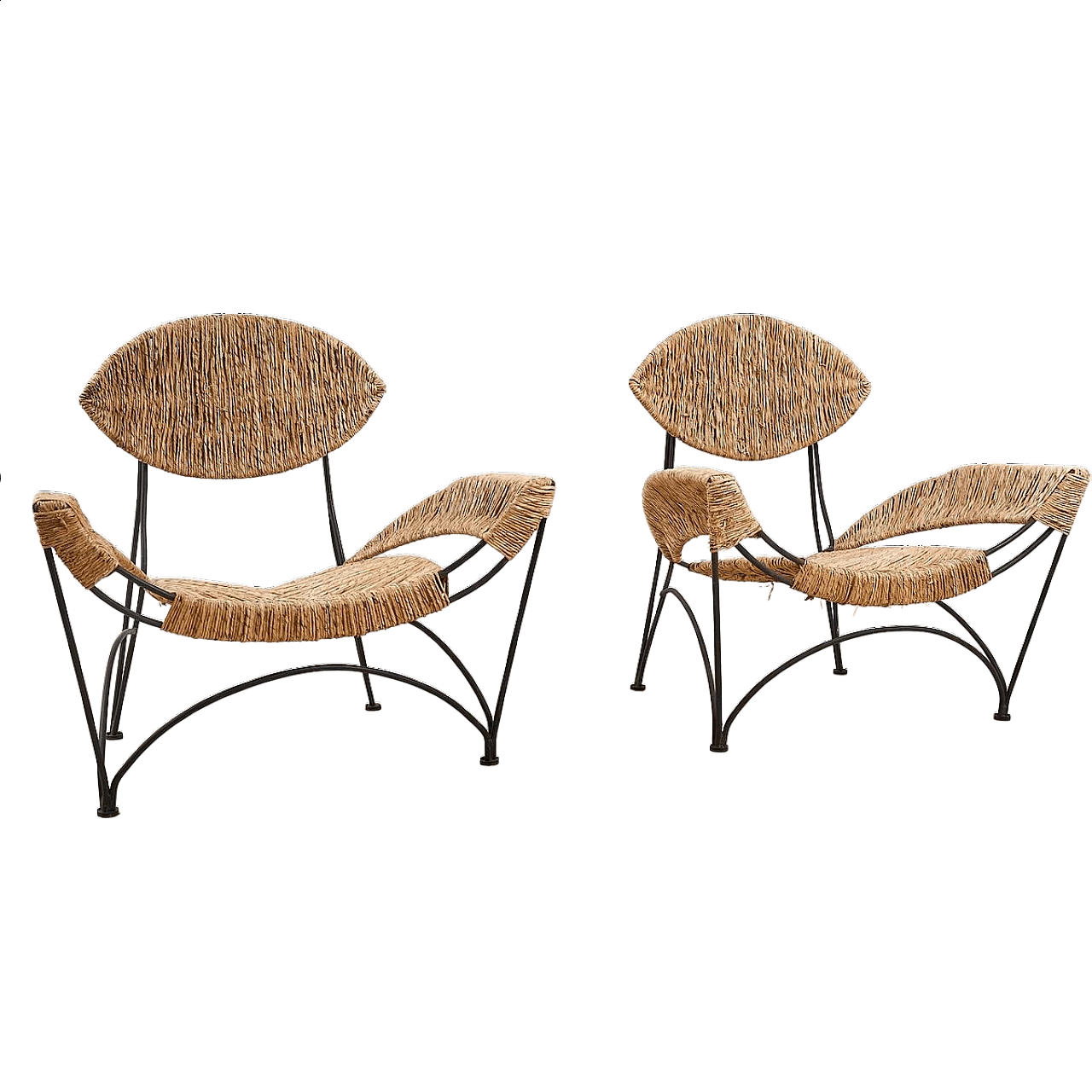 Pair of Banana Chairs armchairs by Tom Dixon, 1980s 7