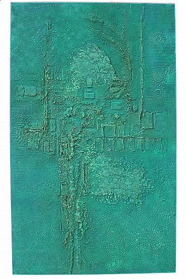 Stefano Bersani, Green desert, mixed media, 2014