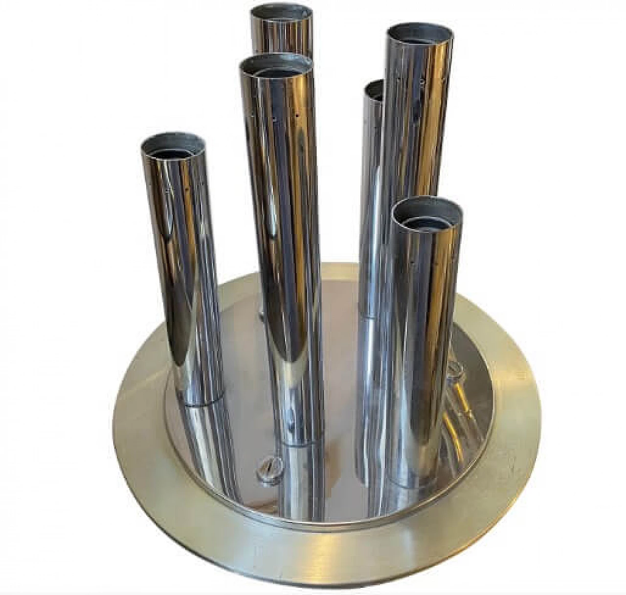 Steel and aluminum table lamp by Reggiani, 1970s 1