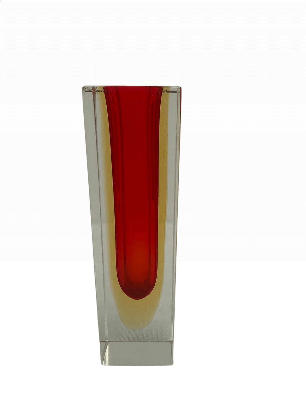 Submerged and ground Murano glass vase by Flavio Poli, 1970s 8