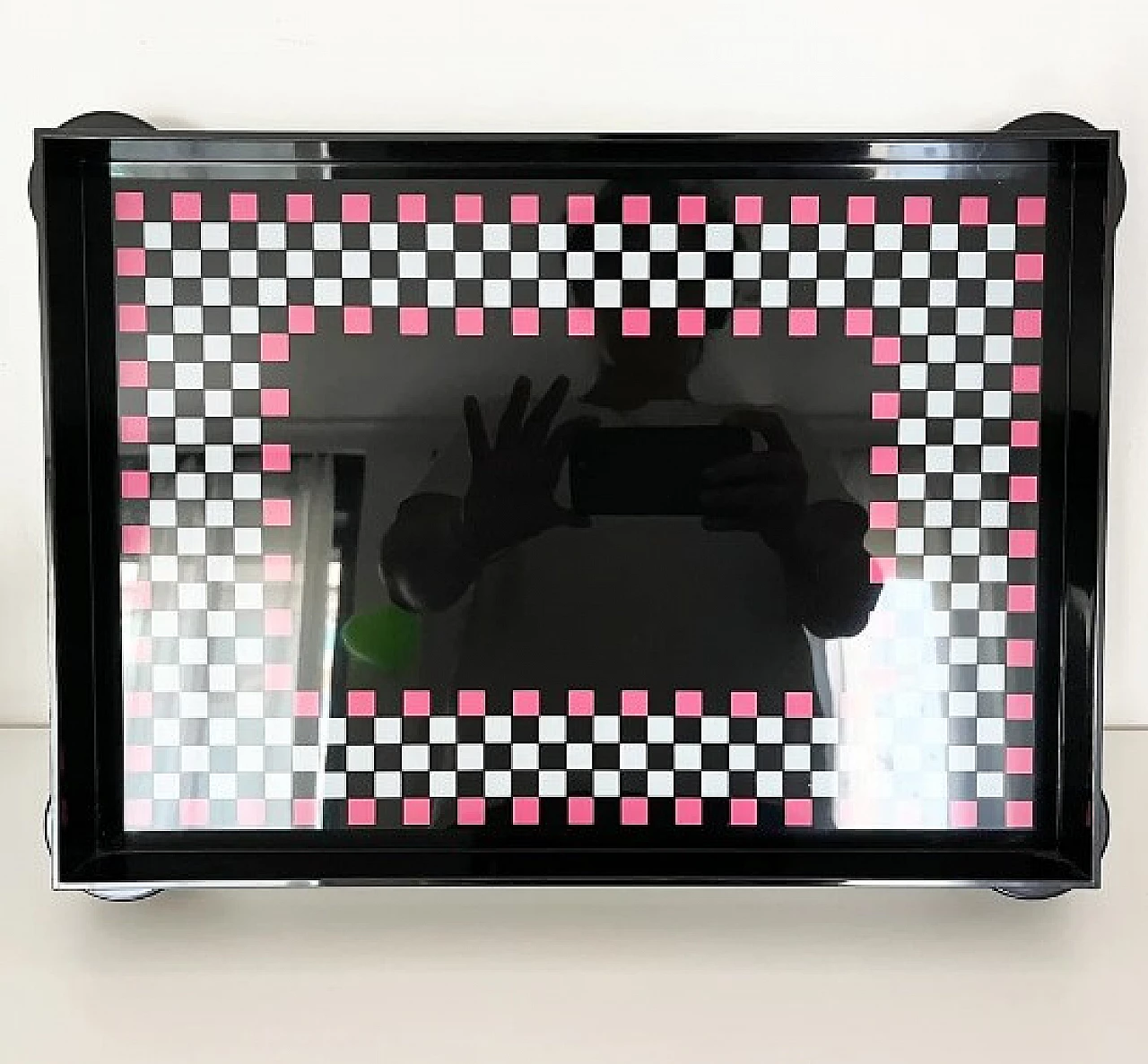 Memphis plastic checkered tray by Matteo Thun for WMF La Galleria, 1986 2