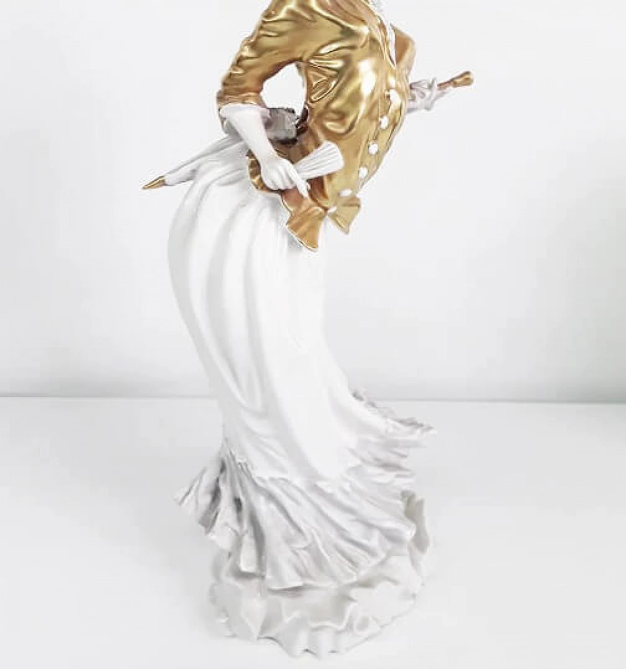 Female ceramic sculpture by Silvio Righetto for Cacciapuoti, 1940s 2