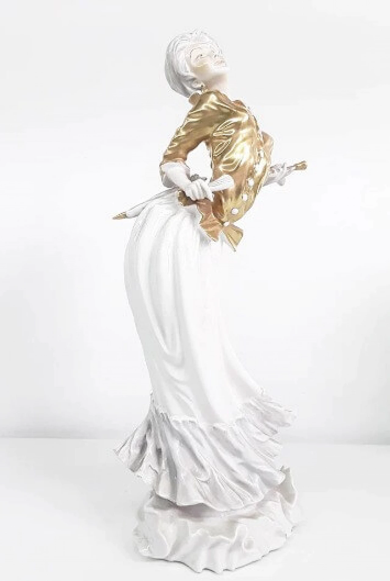 Female ceramic sculpture by Silvio Righetto for Cacciapuoti, 1940s 3