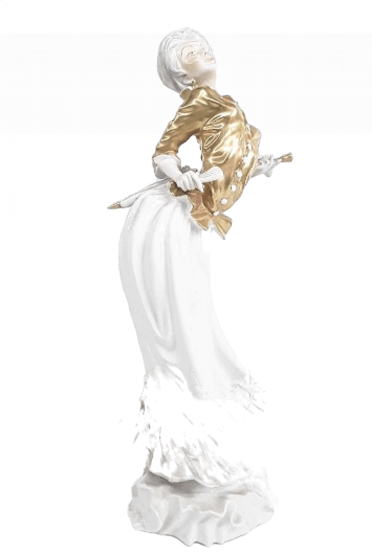 Female ceramic sculpture by Silvio Righetto for Cacciapuoti, 1940s 4