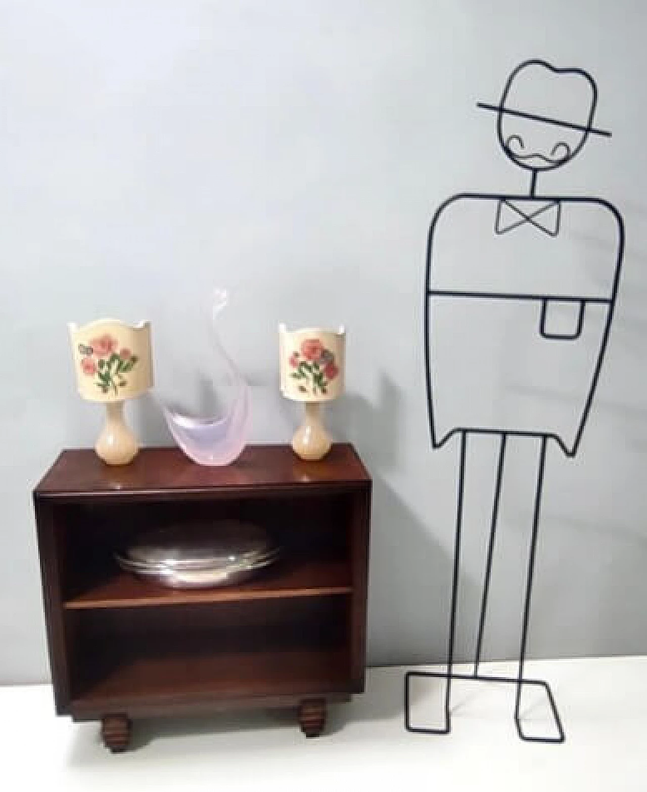 Cigno in vetro di Murano sommerso rosa di Elio Raffaeli, anni '80 2