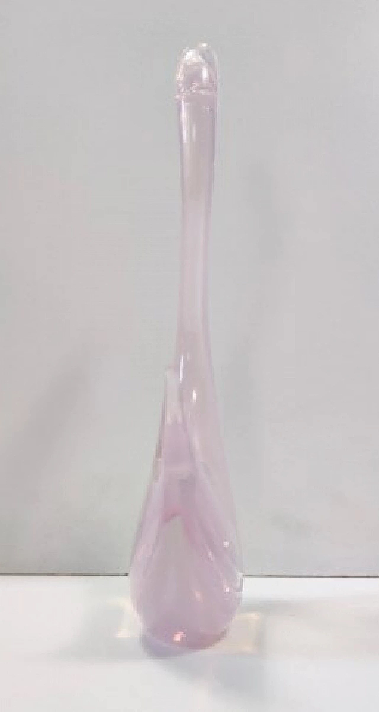 Cigno in vetro di Murano sommerso rosa di Elio Raffaeli, anni '80 8