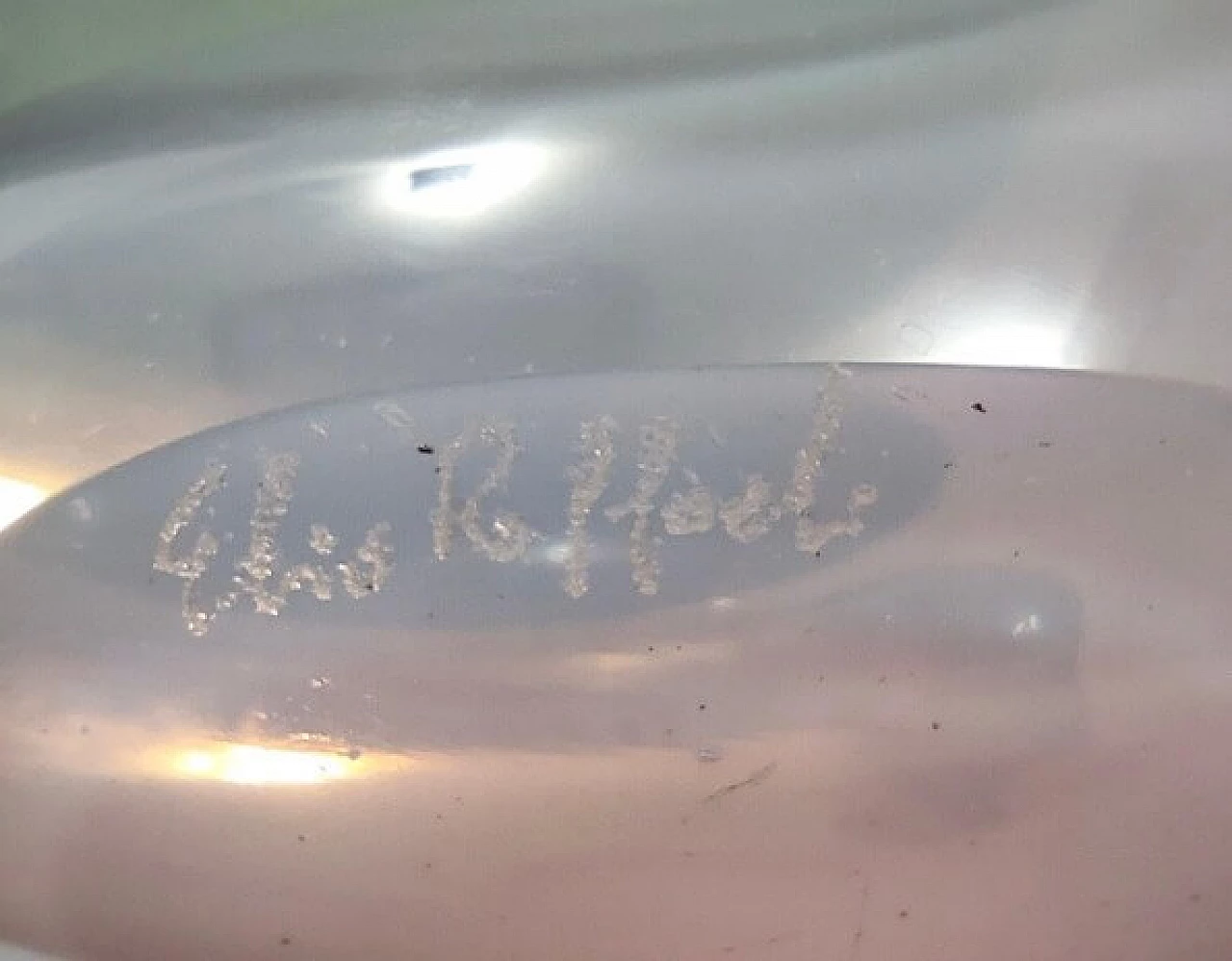 Cigno in vetro di Murano sommerso rosa di Elio Raffaeli, anni '80 14