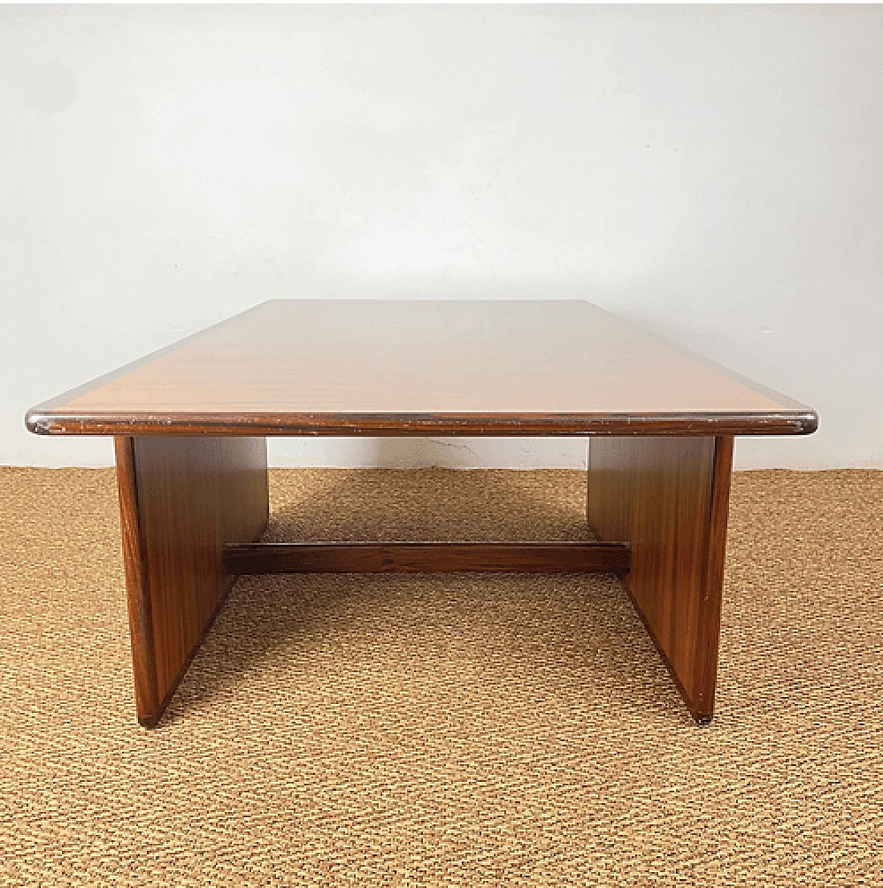 Artona coffee table in solid rosewood by Afra and Tobia Scarpa for Maxalto, 1960s 4