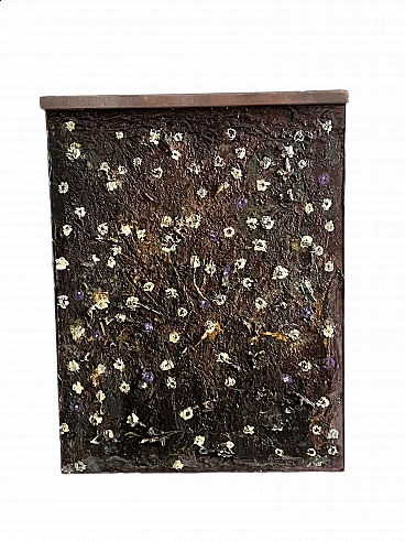 Bruno Carlino, Flowers, dipinto a tempera e smalto su tavola, anni ‘2000