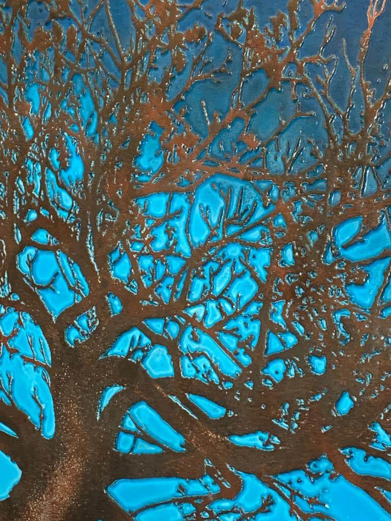 Stefano Bersani, Botanicum, pannello con radici e resine 7