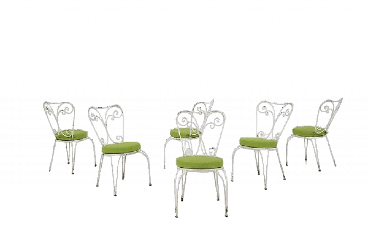 6 Garden chairs by Lio Carminati for Casa E Giardino, 1950s 12