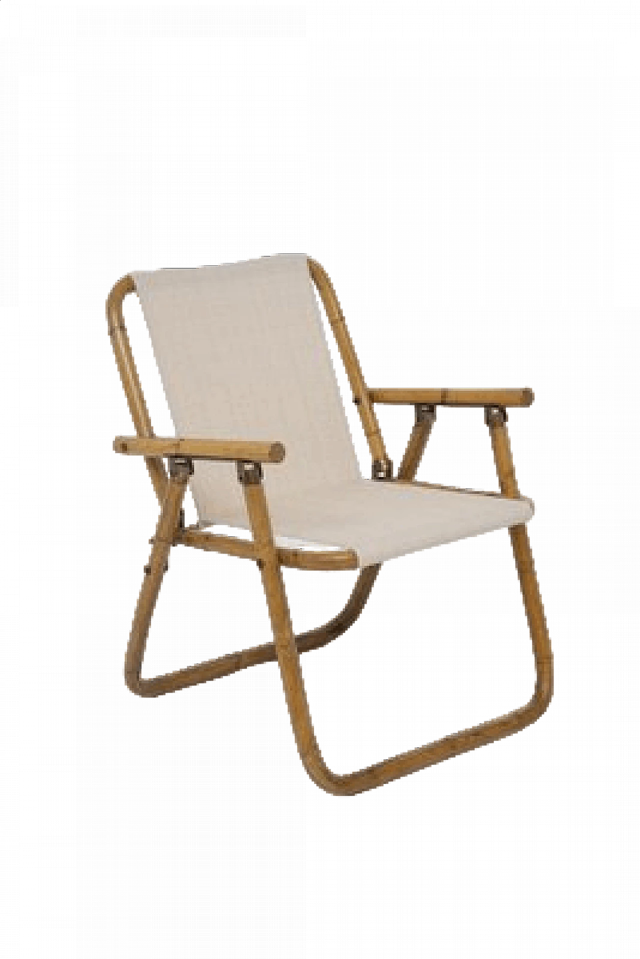 Pair of Yota bamboo outdoor chairs, 1970s 10