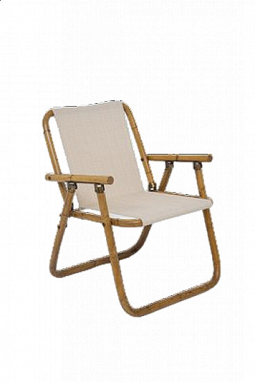 Pair of Yota bamboo outdoor chairs, 1970s