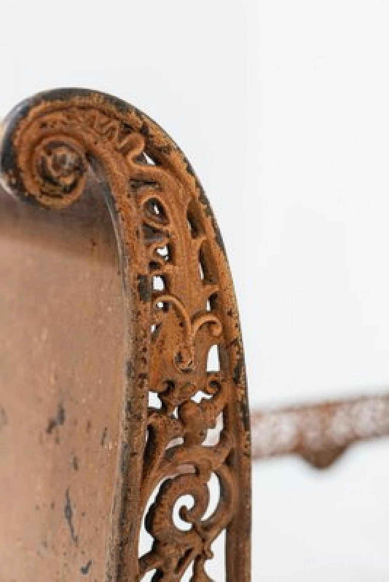 Wrought iron style single bed, 19th century 2