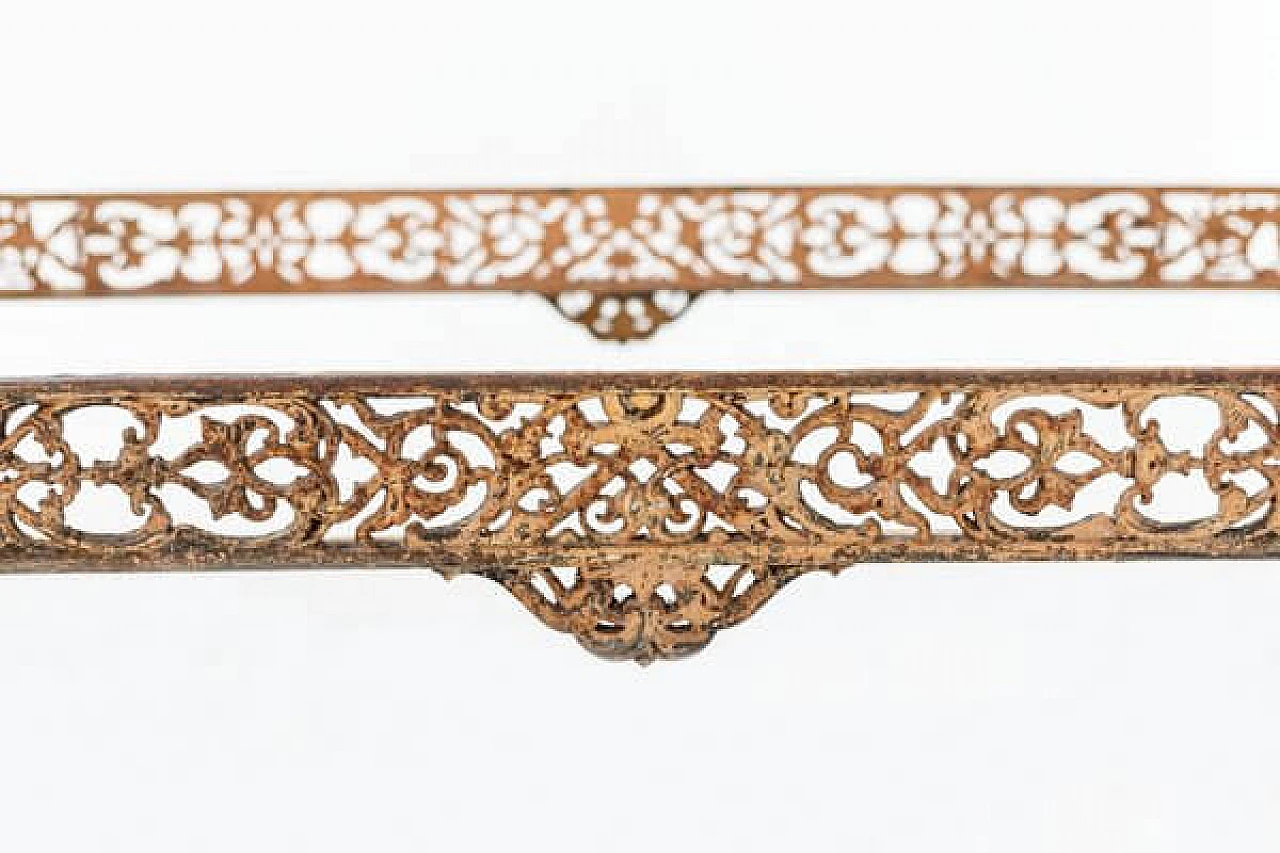 Wrought iron style single bed, 19th century 3