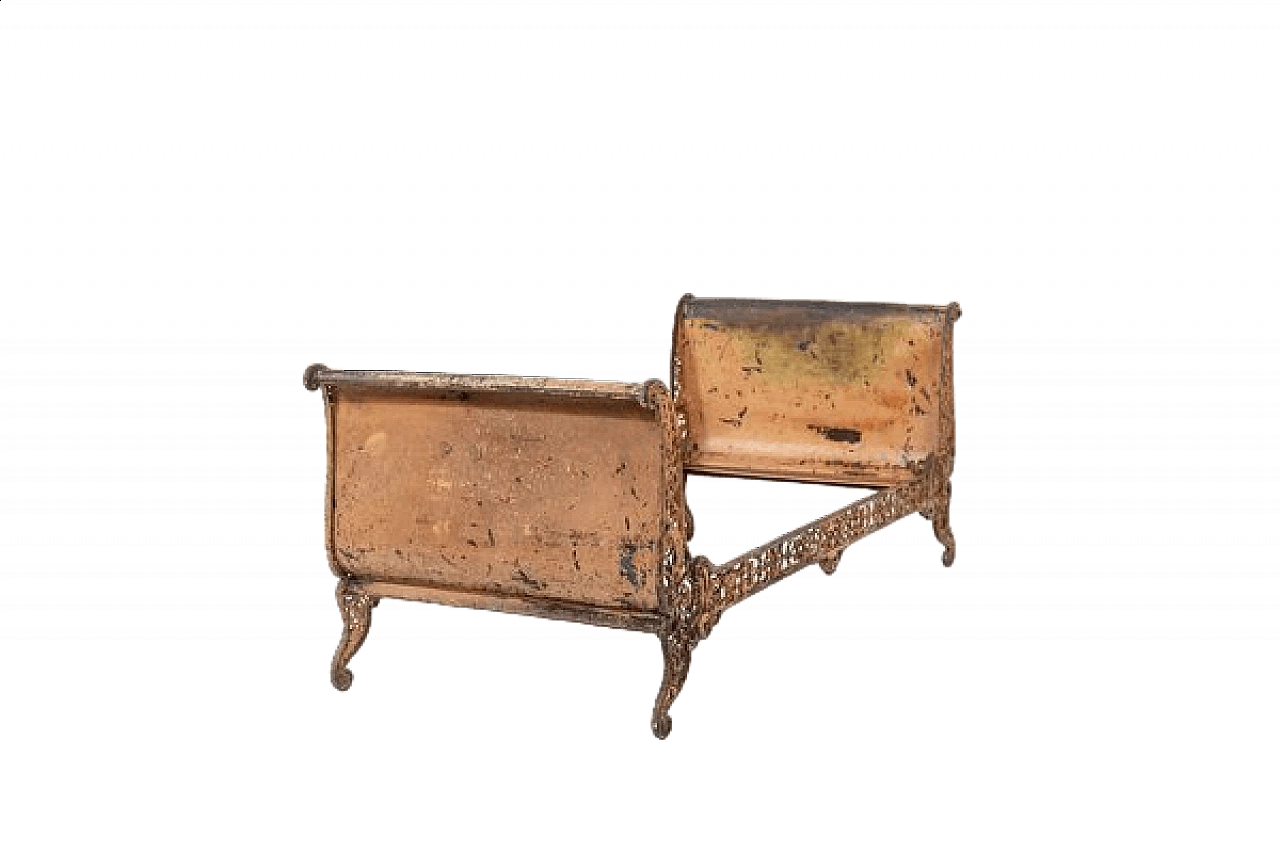 Wrought iron style single bed, 19th century 27