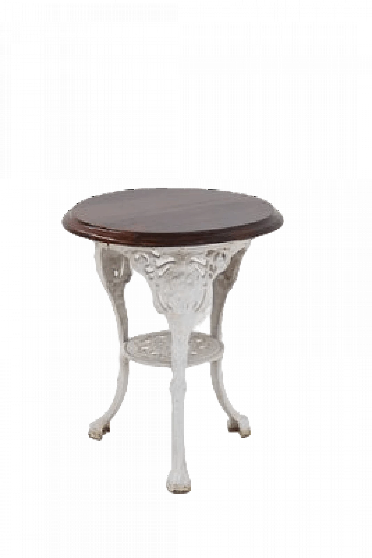 Cast iron table with wooden top, 19th century 11