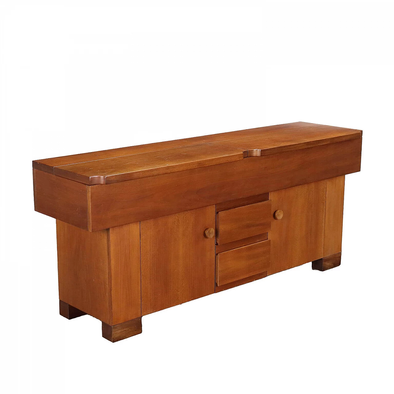 Credenza Torbecchia in noce di Giovanni Michelucci per Poltronova, anni '60 1