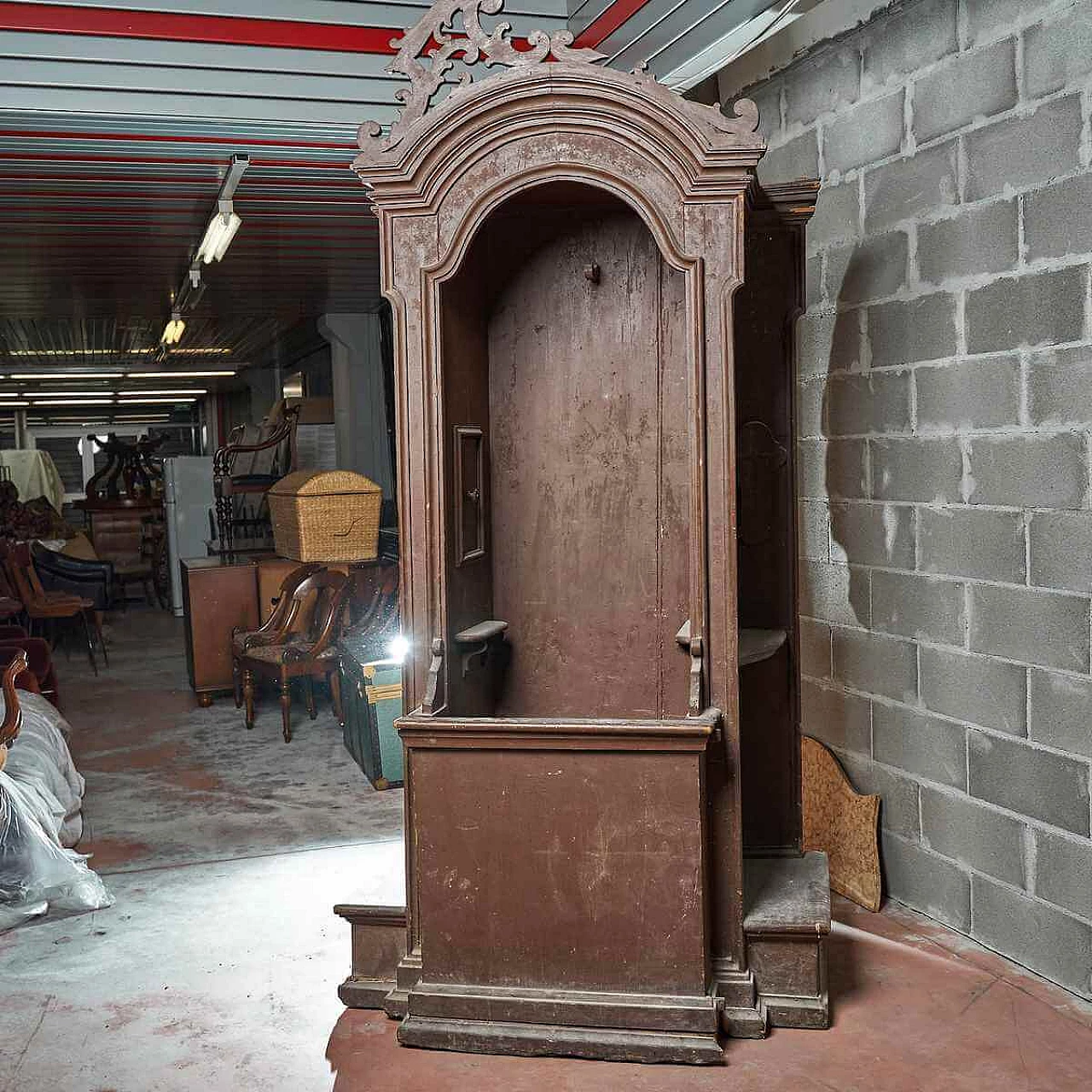 Confessionale antico in legno, '600 5