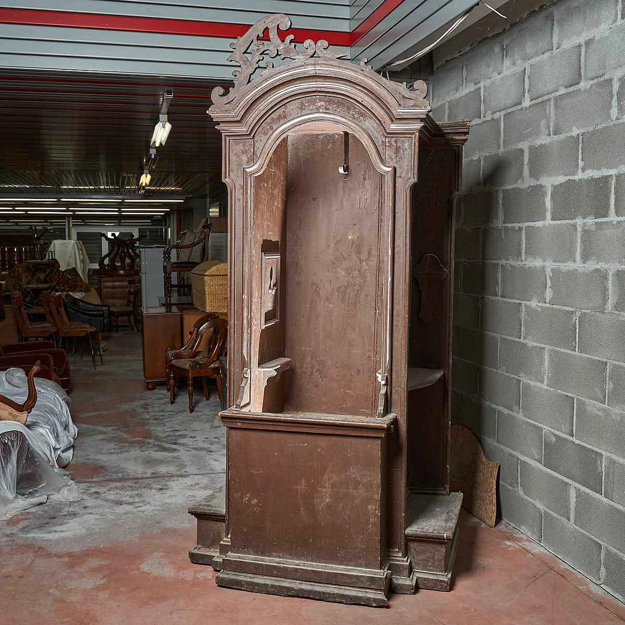 Confessionale antico in legno, '600 6