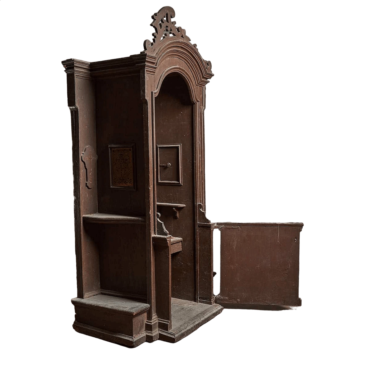 Confessionale antico in legno, '600 13