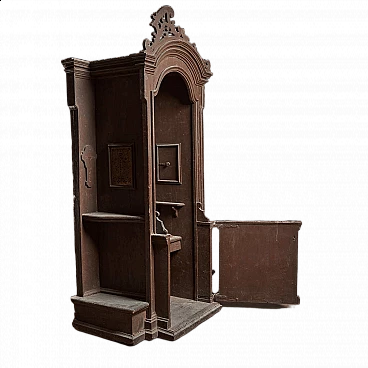 Confessionale antico in legno, '600