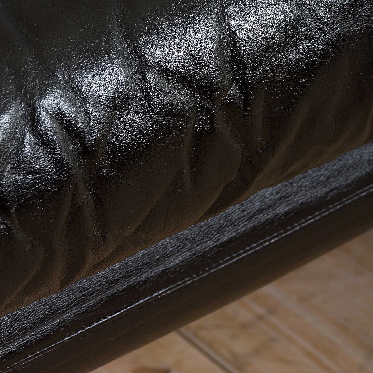 Coronado sofa in black leather by Tobia Scarpa for C&B Italia, 1960s 15