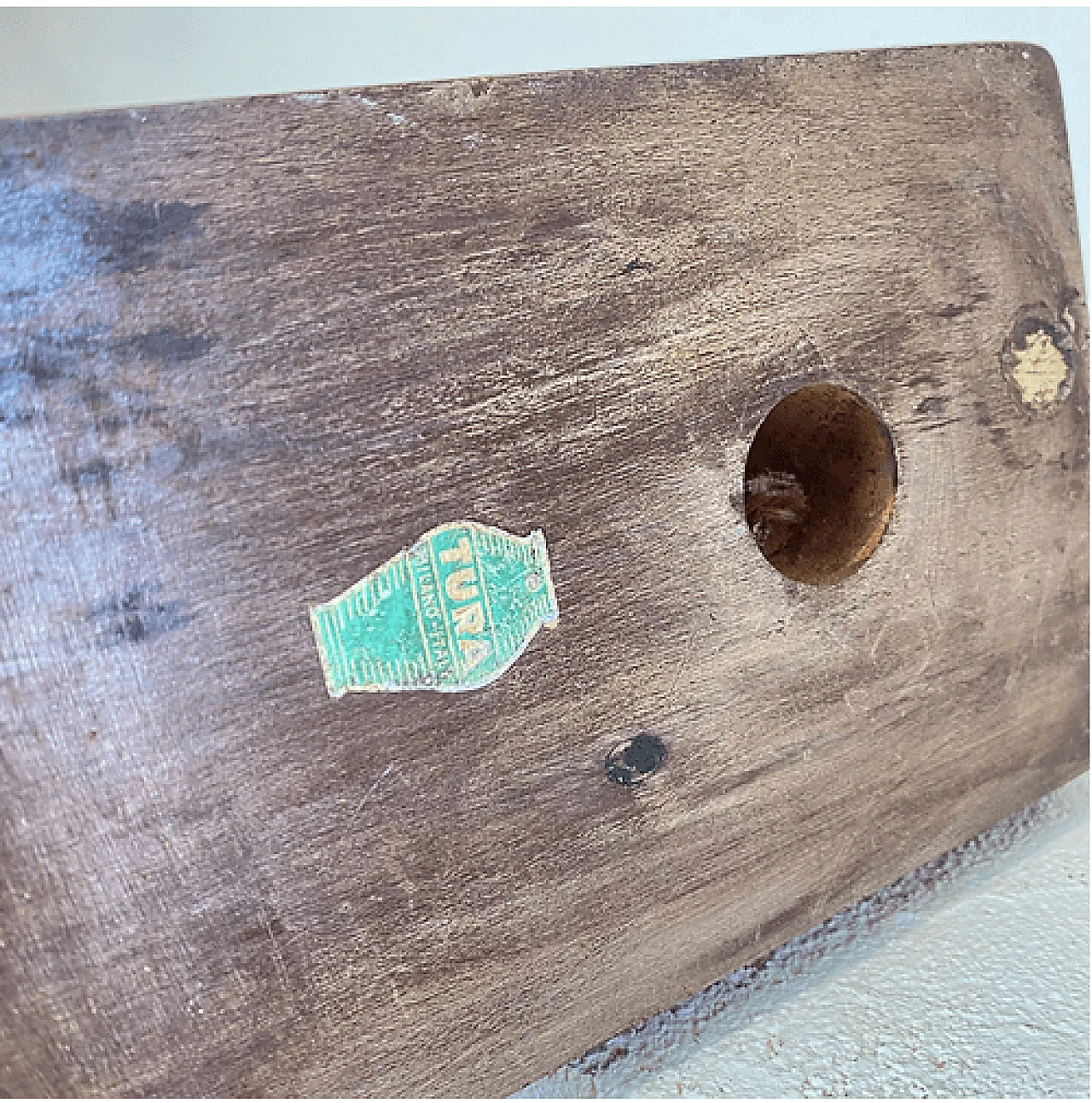 Lamppost-shaped table lamp by Aldo Tura, 1950s 1