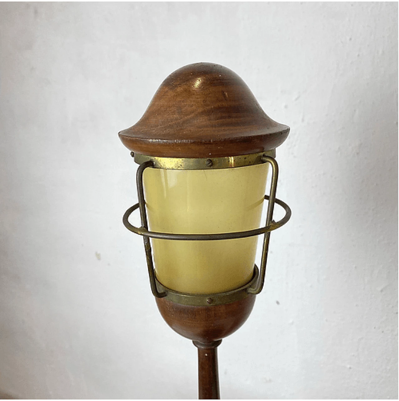 Lampada da tavolo a forma di lampione di Aldo Tura, anni '50 3
