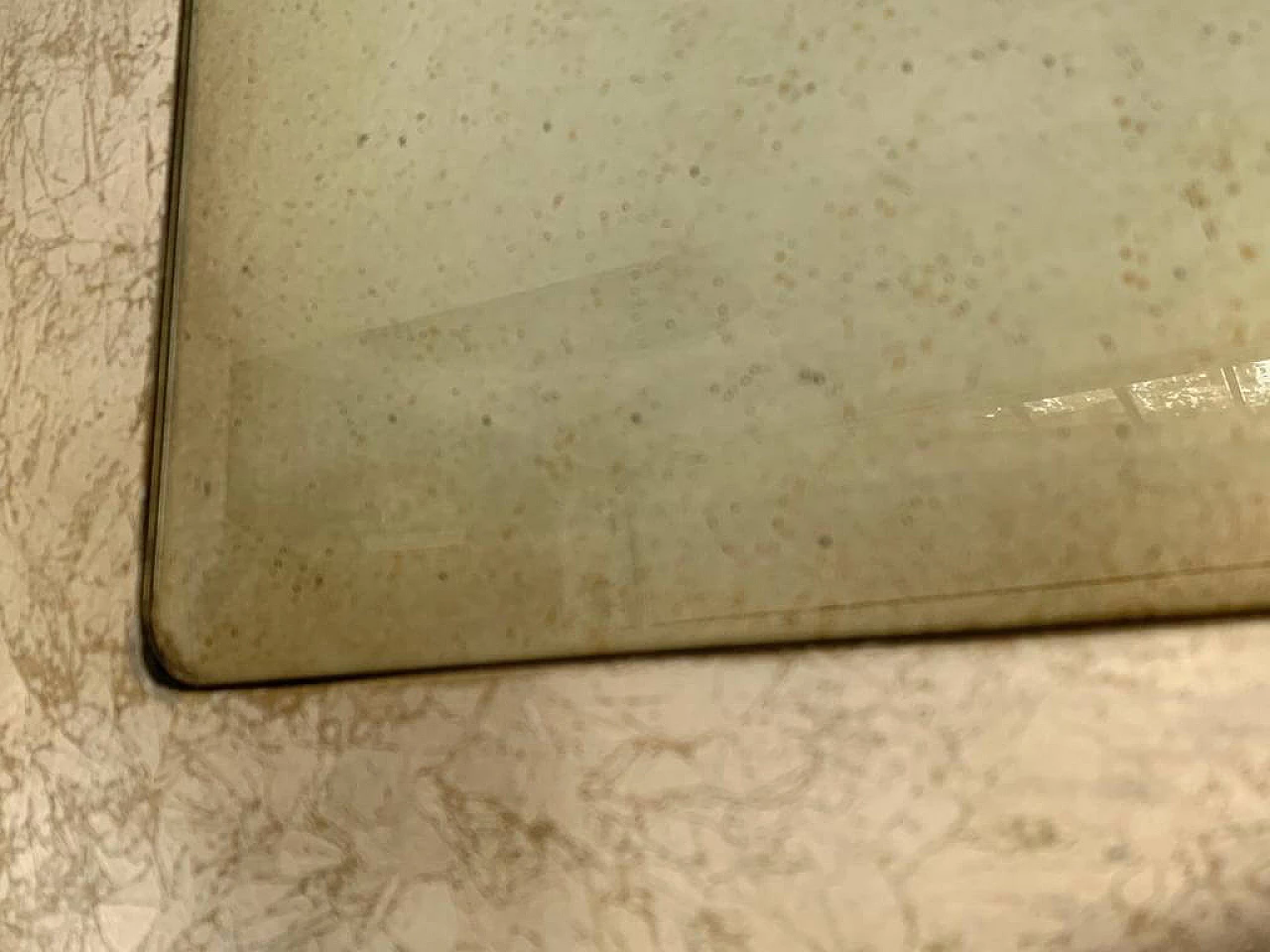 Silver resin and glass side table by Lam Lee, 1990s 12