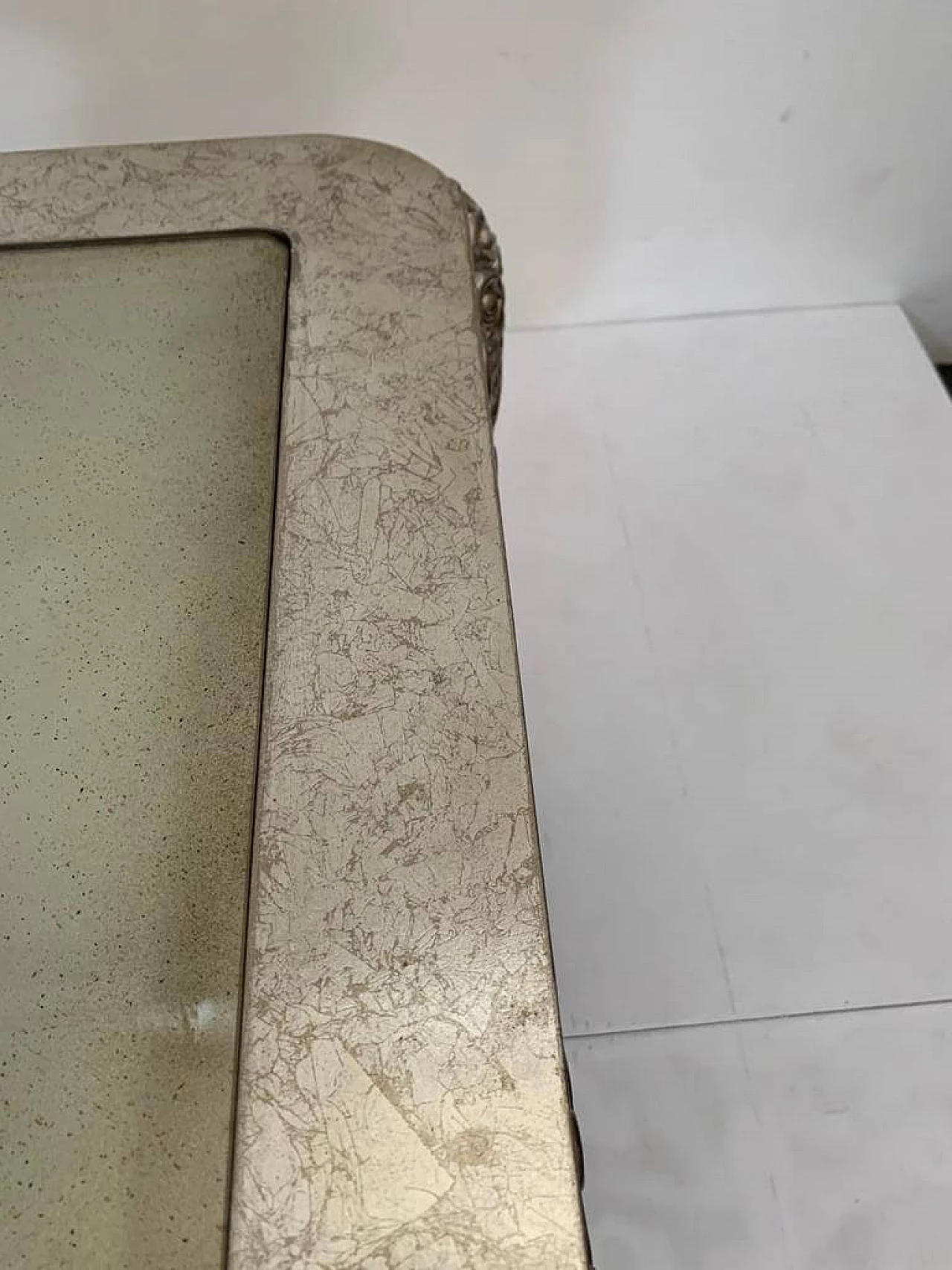 Silver resin and glass side table by Lam Lee, 1990s 14