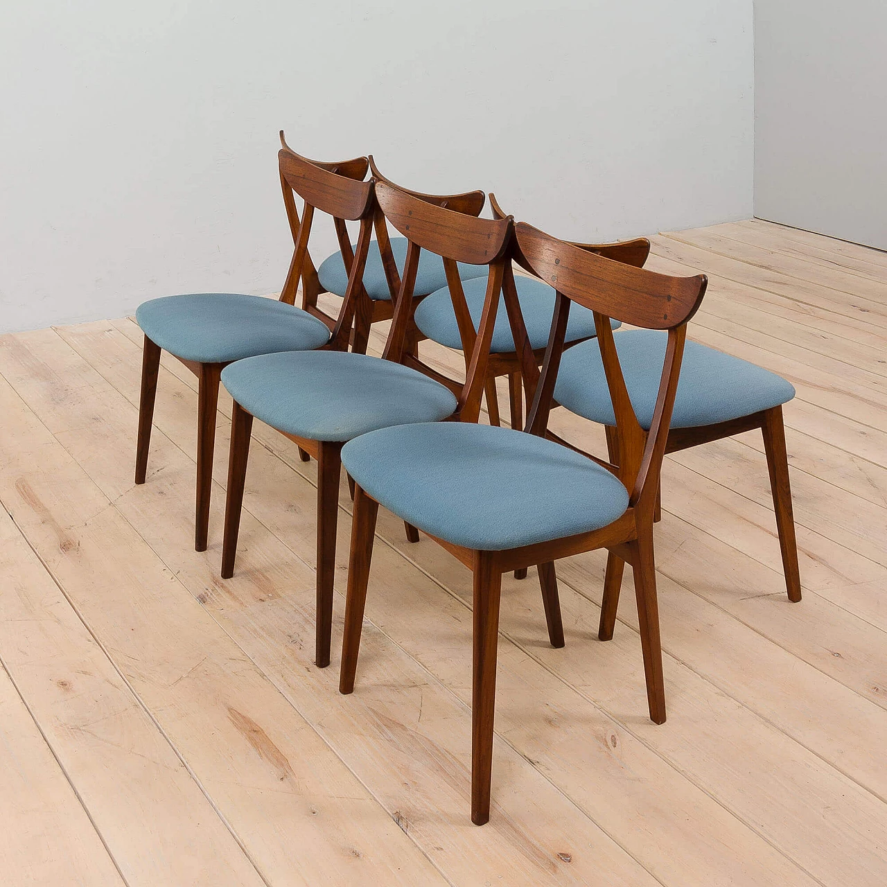 6 Danish rosewood dining chairs, 1960s 4