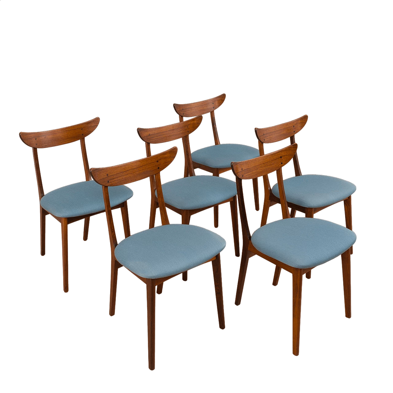 6 Danish rosewood dining chairs, 1960s 22