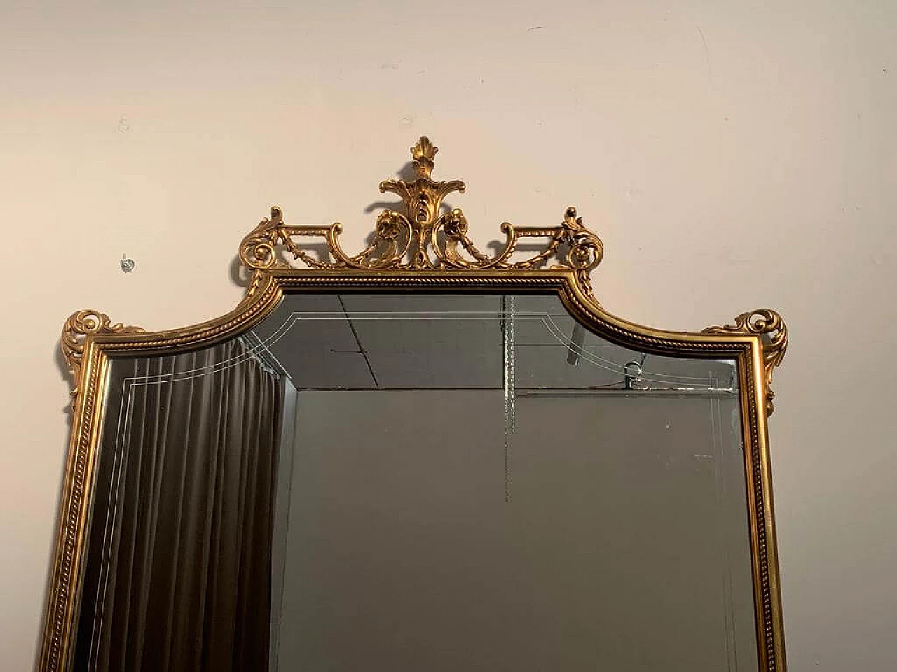 Mirror with gilt frame, 1950s 5