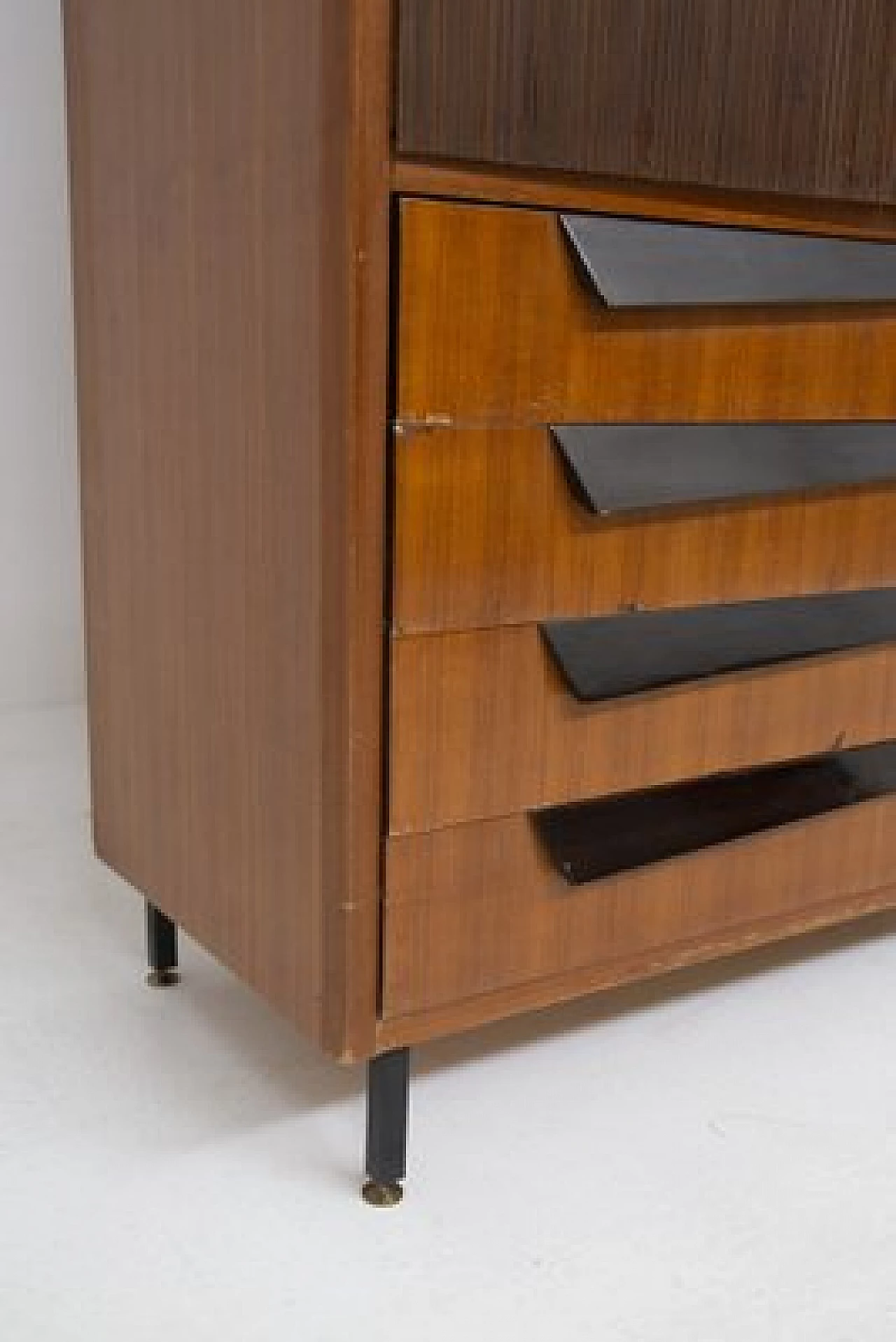 Walnut and grissinized wood cabinet by La Permanente Mobili Cantù, 1950s 8