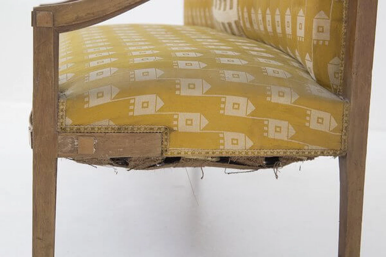 Brass and fabric sofa, 1950s 2