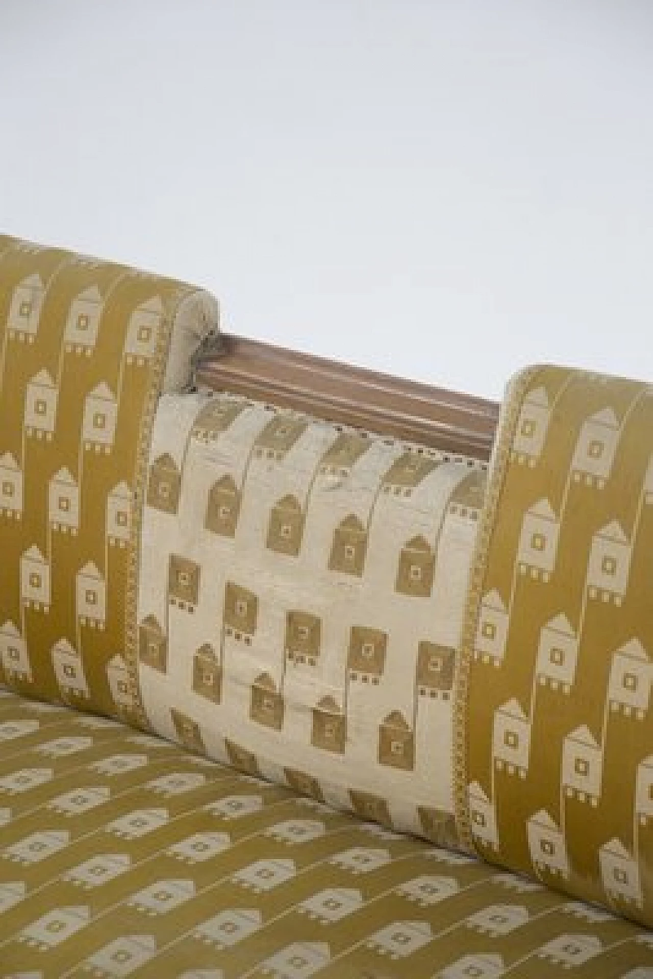 Brass and fabric sofa, 1950s 3