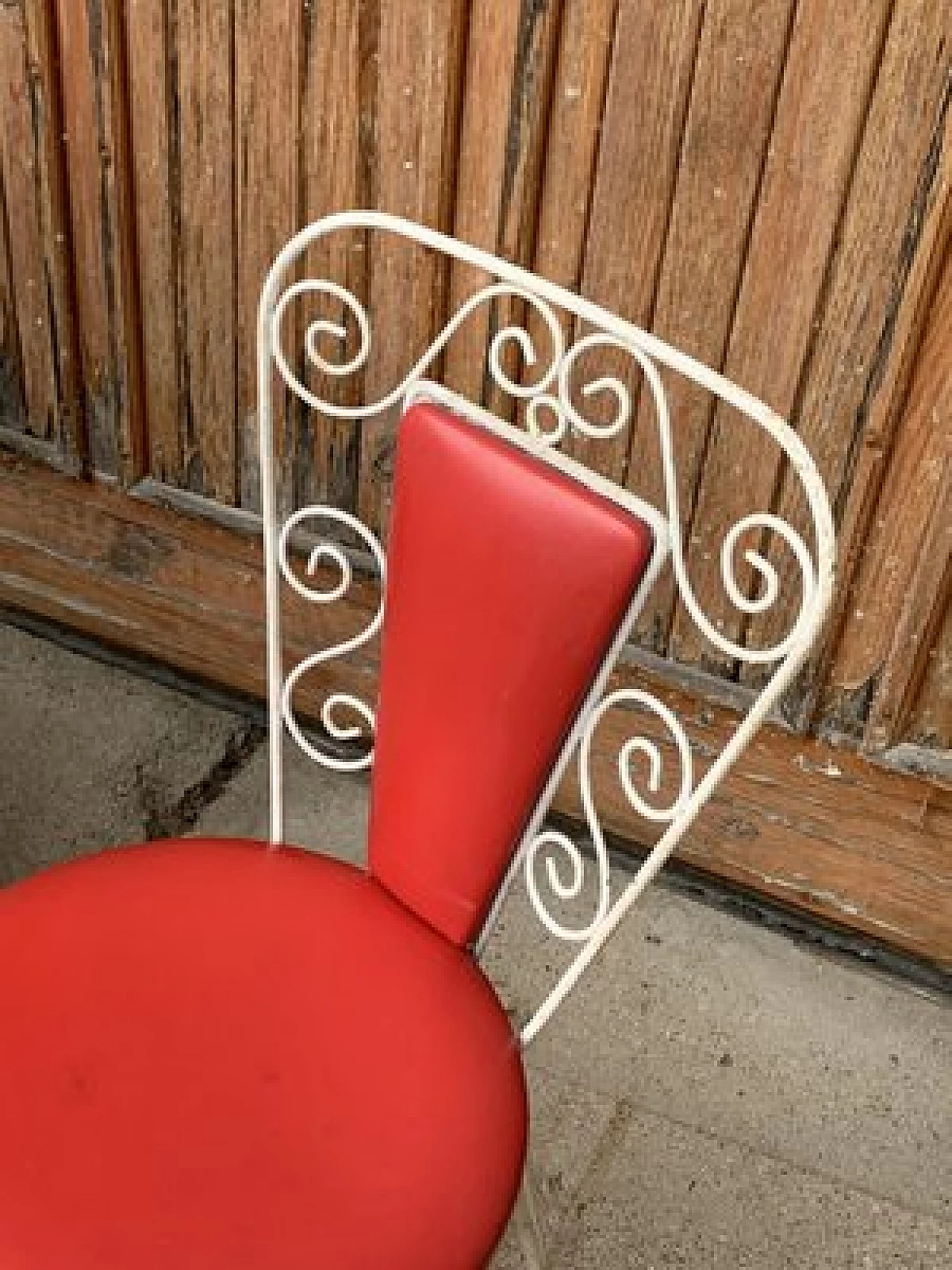 Pair of outdoor chairs, bench and side table, 1960s 8