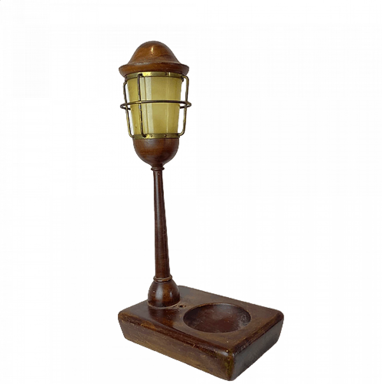 Lamppost-shaped table lamp by Aldo Tura, 1950s 7