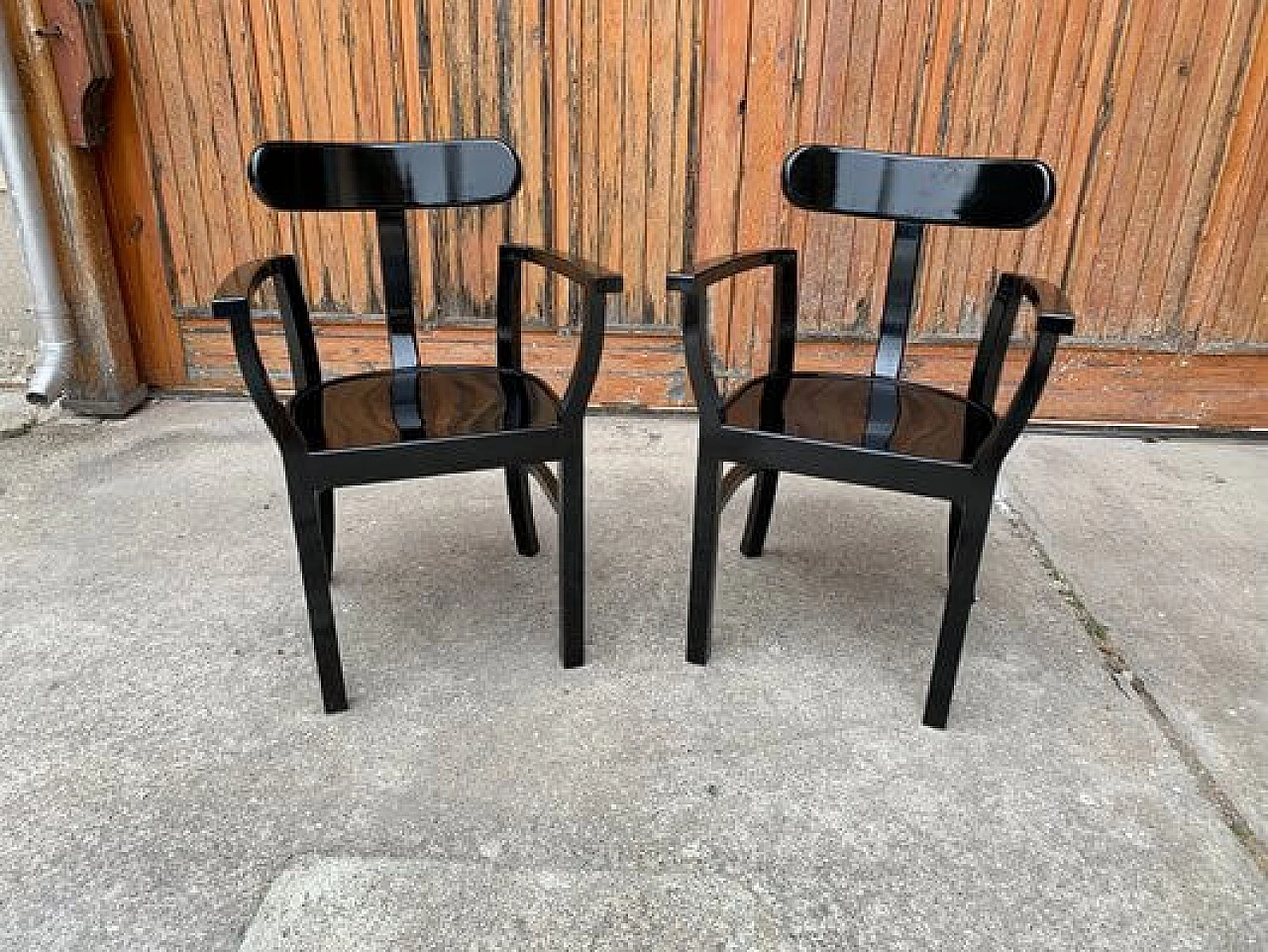 Pair of chairs by Lajos Kozma for Szék és Faárugyár Rt, 1930s 2