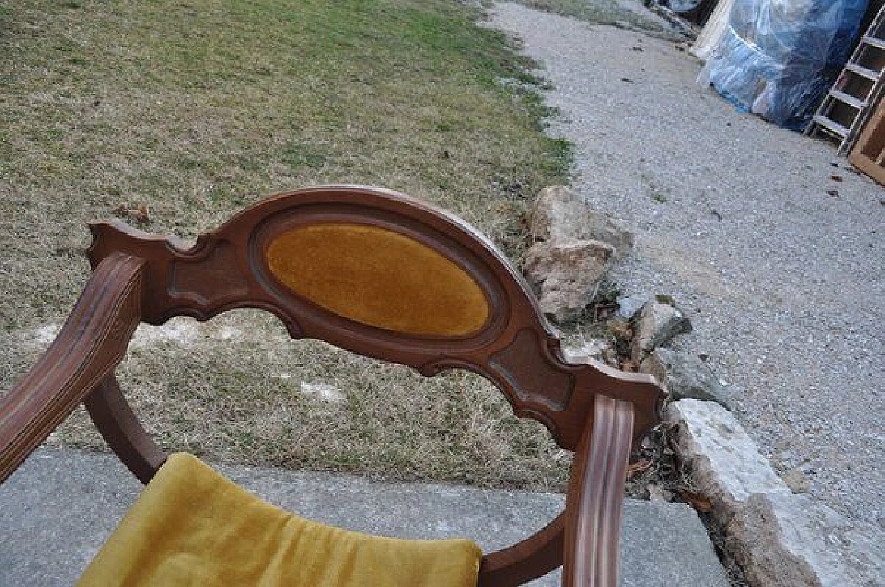 Sedia Savonarola stile Rinascimentale in faggio, anni '50 2