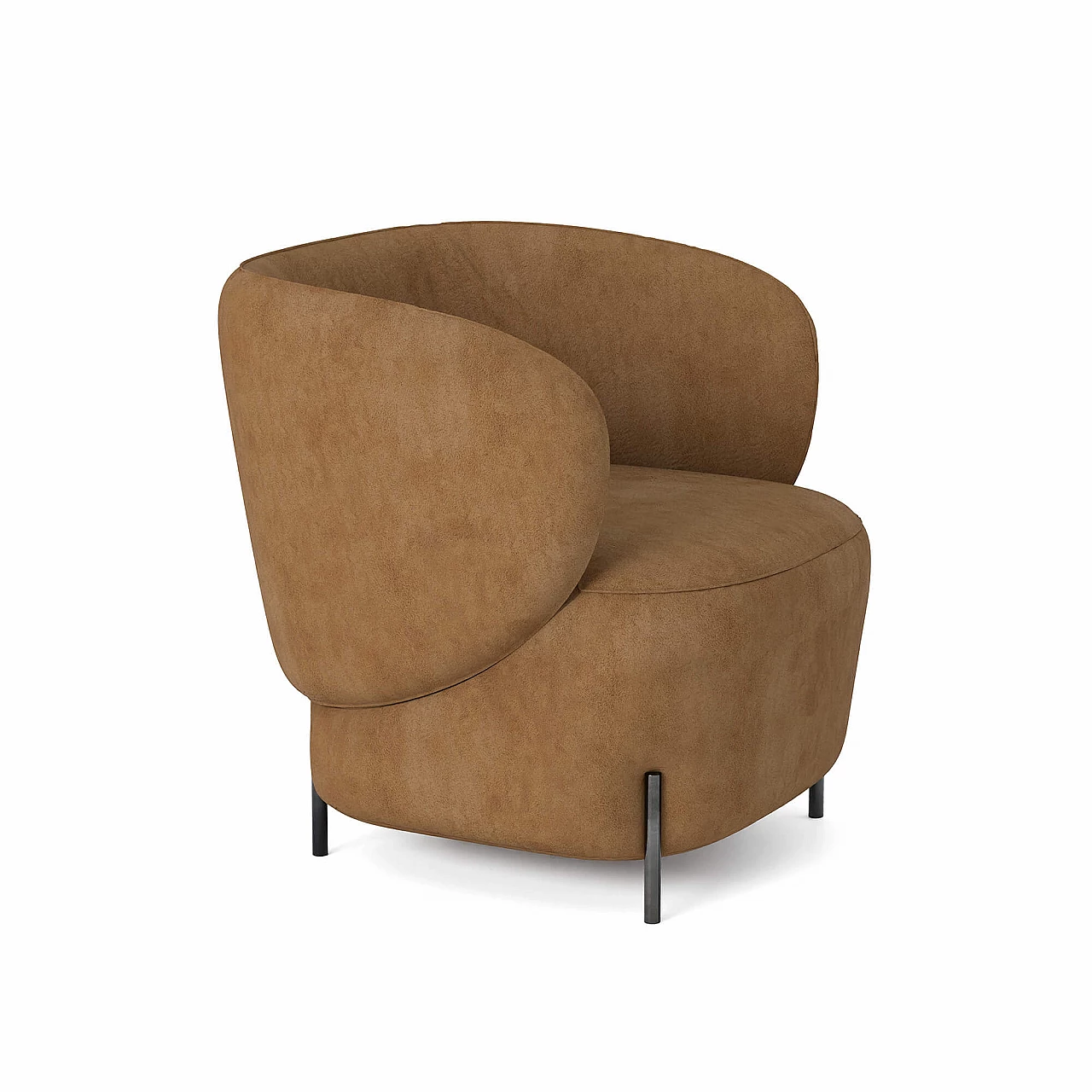 LaBimba suede armchair by Dominika Mala for spHaus, 2021 1