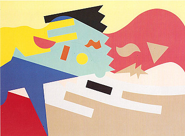 Alessando Mendini, colored screen print, 1990s